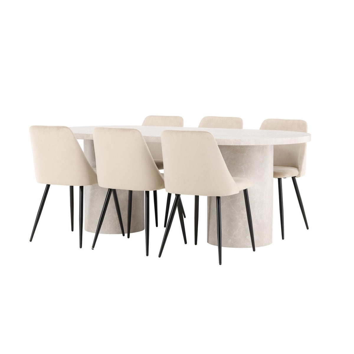Narvik, Night Oval matgrupp Beige, Svart, Beige, 200 x 100