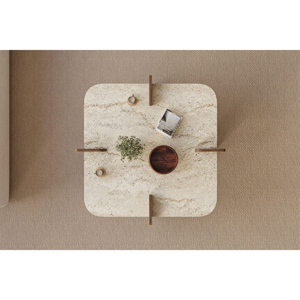 Disita Soffbord Travertine