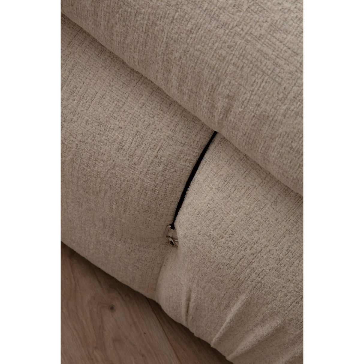 Vienna Beige L1-O1-1R-PUF (288 x 95 x 75 cm) Hörnsoffa Creme