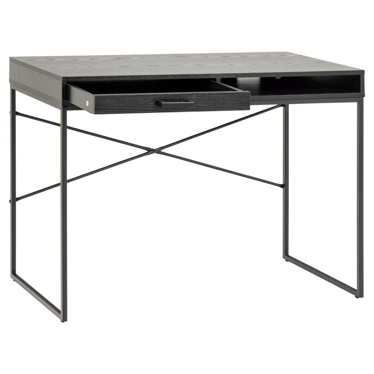 Notting Hill Skrivbord 110x45 cm Svart Ask