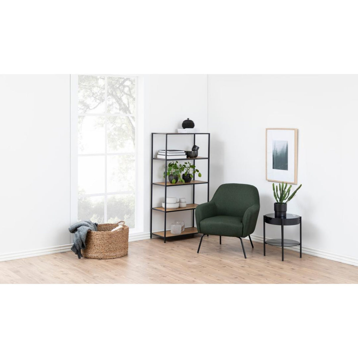 Notting Hill Bokhylla 150x77x35 cm Ek