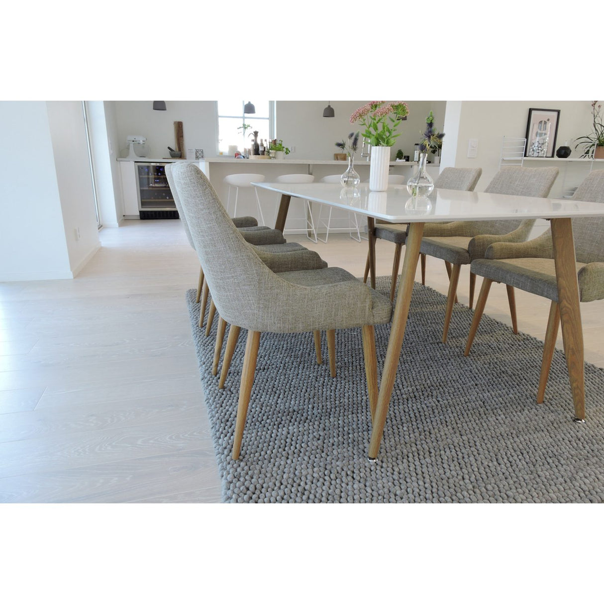 Polar, Plaza Rektangulär matgrupp Grå,Natur, Natur,VIT, 180 x 90