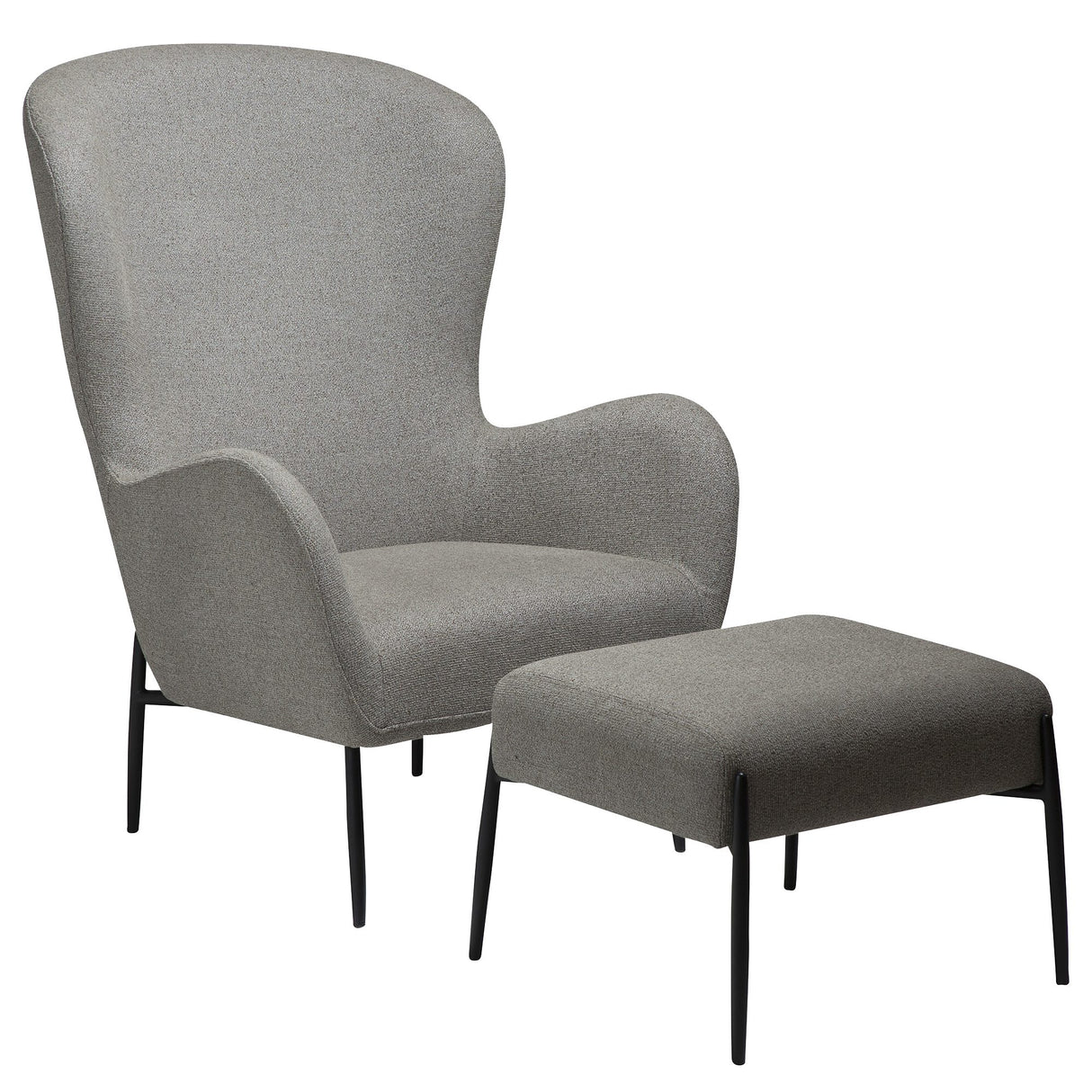 Glam Loungefåtölj Pebble Earth, Black Metal, 75 cm