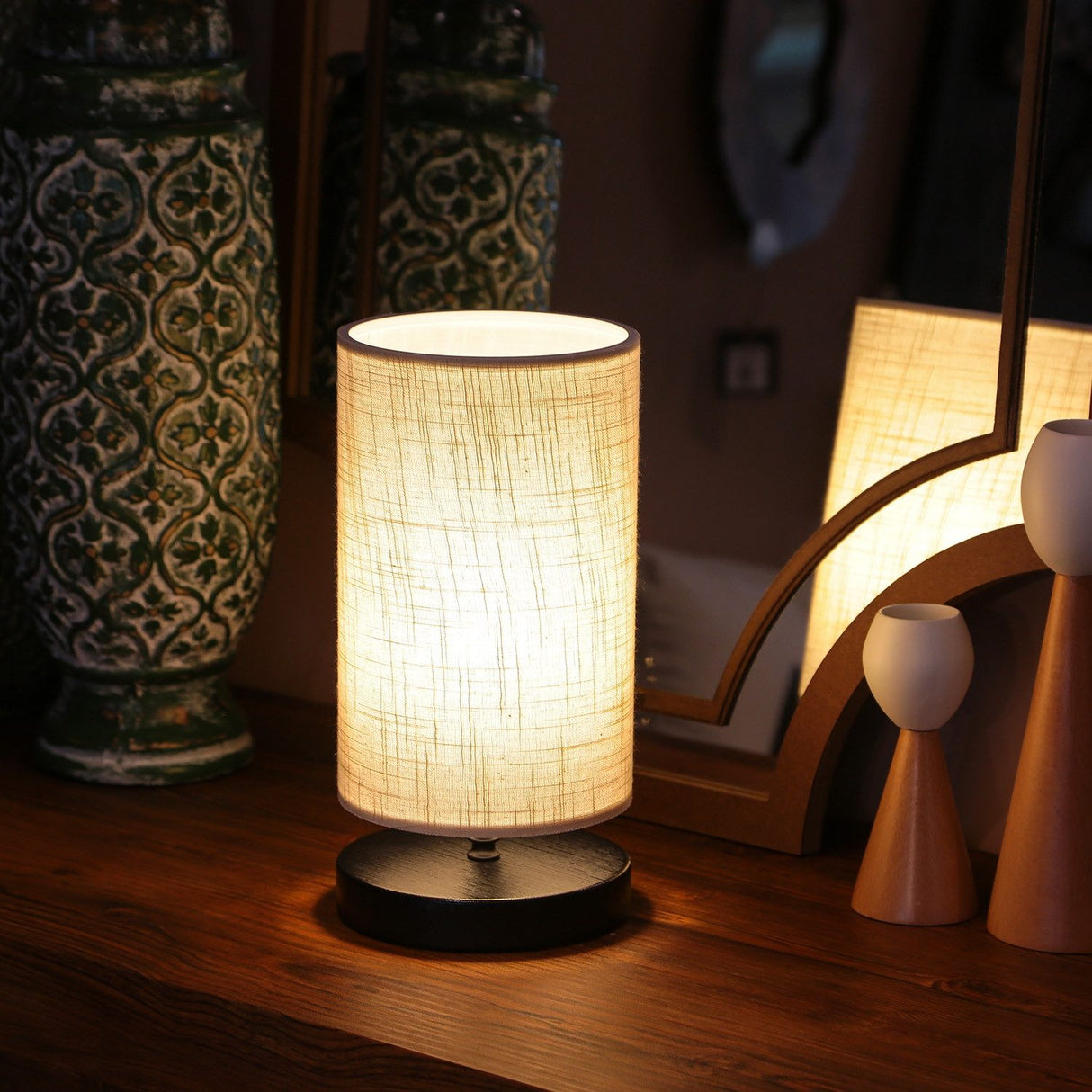 Chiang Mai (24 x 15 cm) Creme Bordslampa