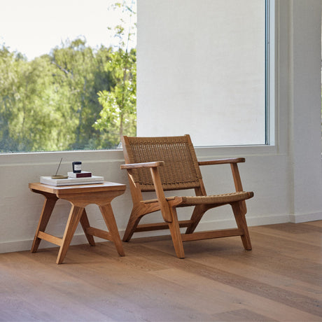 Eya Loungestol Teak med Paperloom fläta