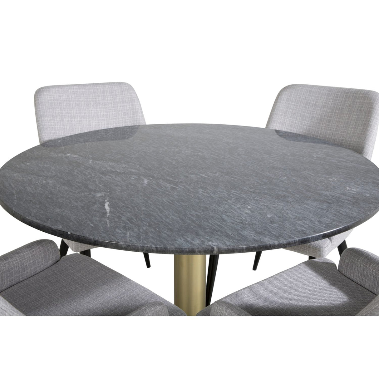Estelle, Plaza Rund matgrupp Svart,Grå, Guld, Mörkgrå, ⌀106
