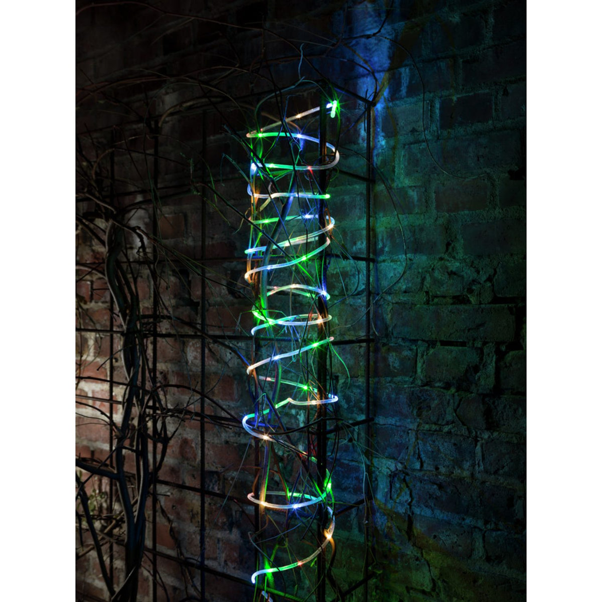 Minislang LED sensor/timer 6/9h Ljusslinga Ute 10m, Färgad