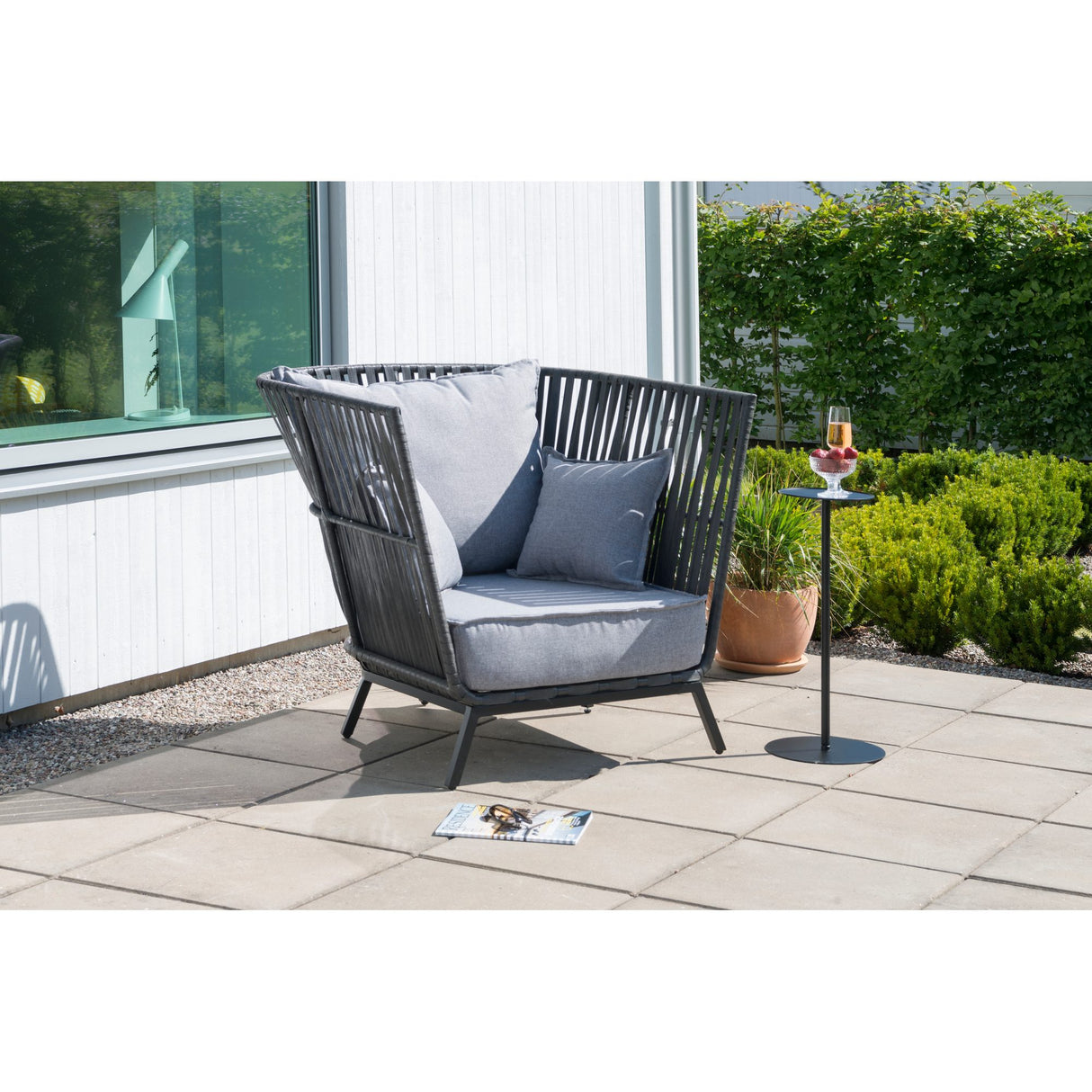 Jet Set Mini Ø23 cm Utebord Svart