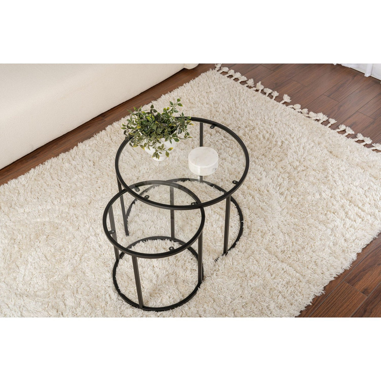 Senata Satsbord Svart transparent