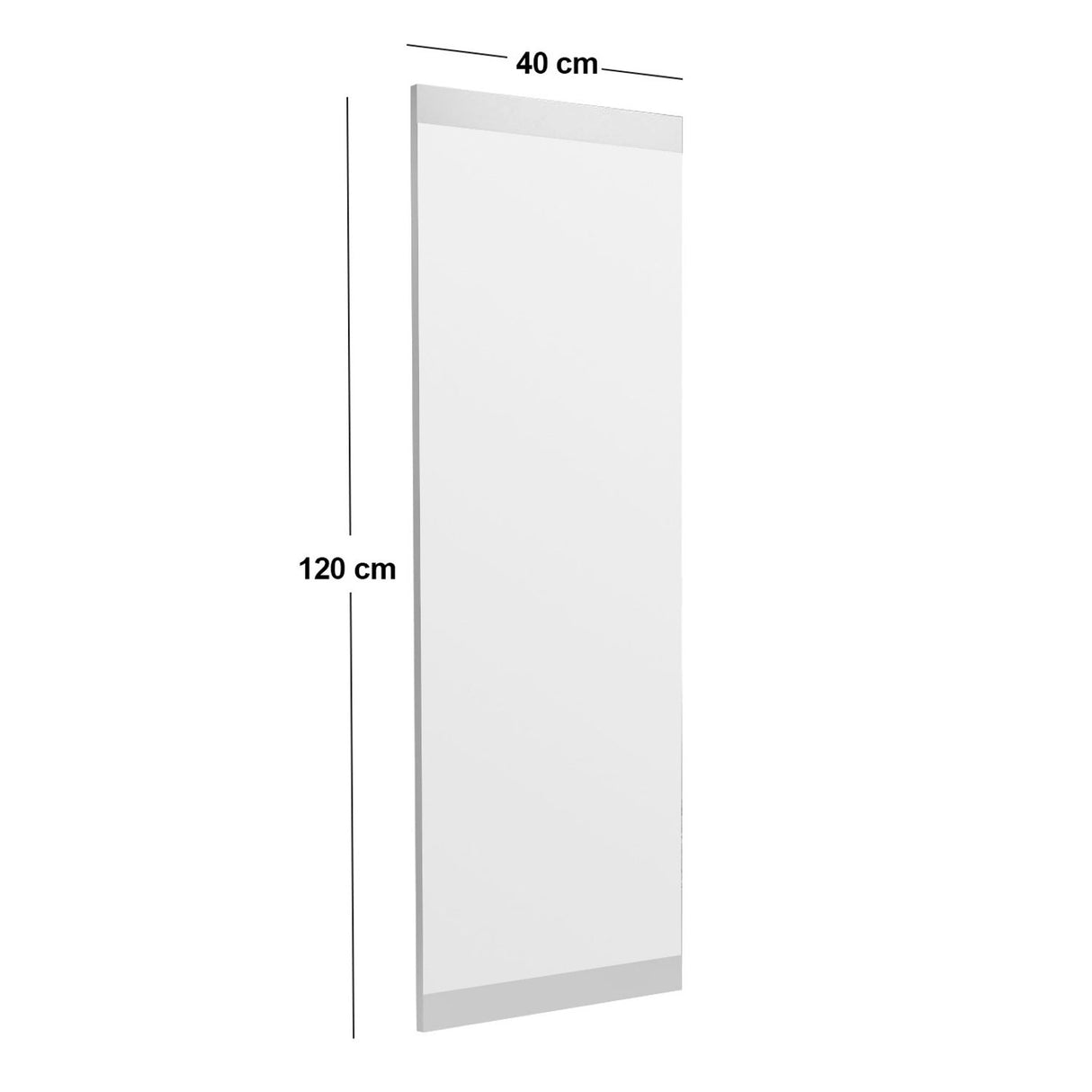 Marrakech (40 x 120 x 2,2 cm) Vit Spegel