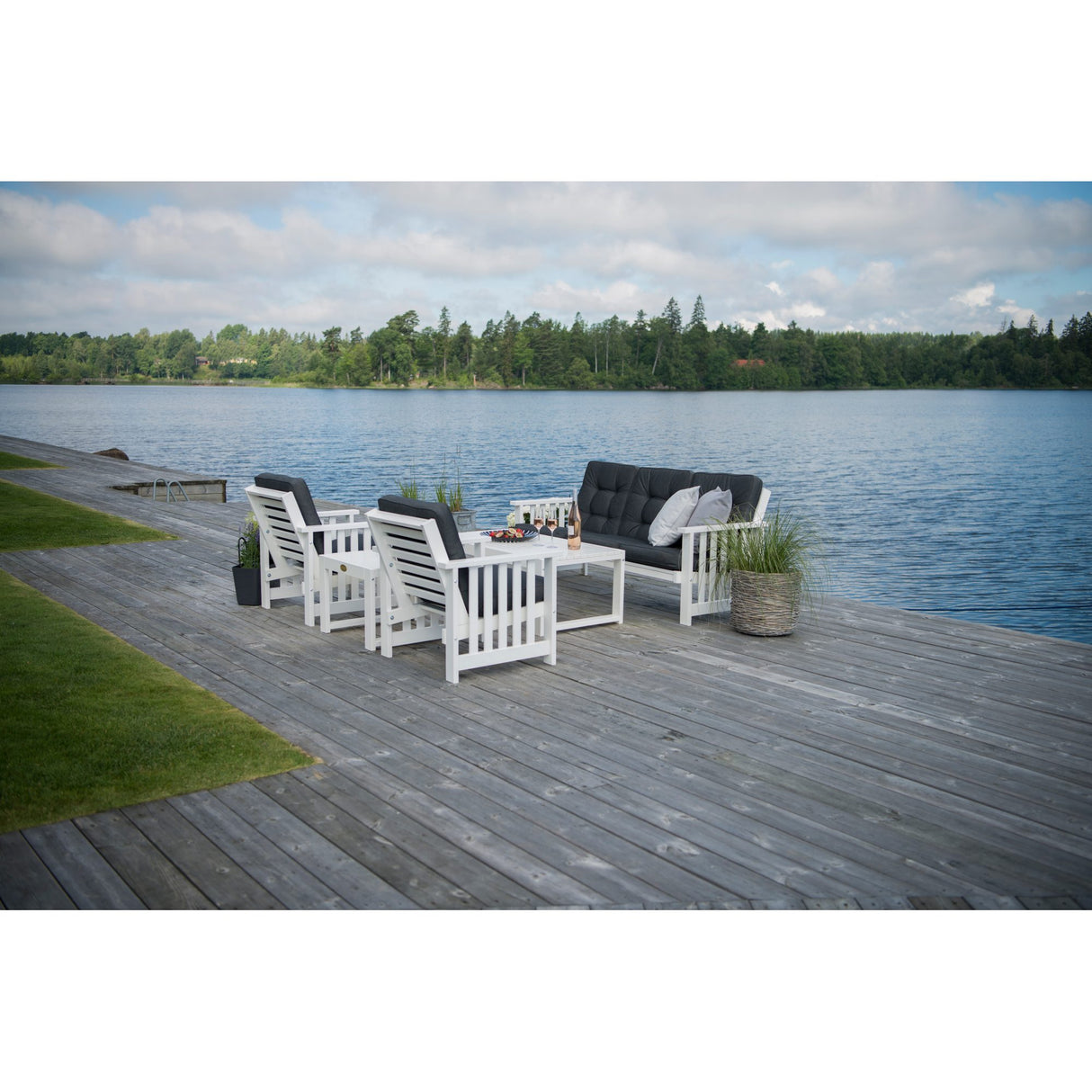 Gotland Utebord 60 x 120 cm Vit