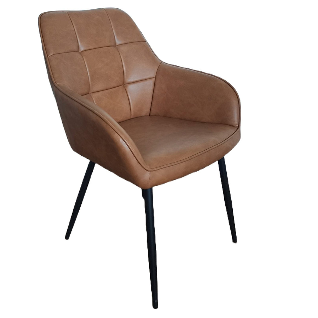 Cubo Stol Fyrkant Konjak PU