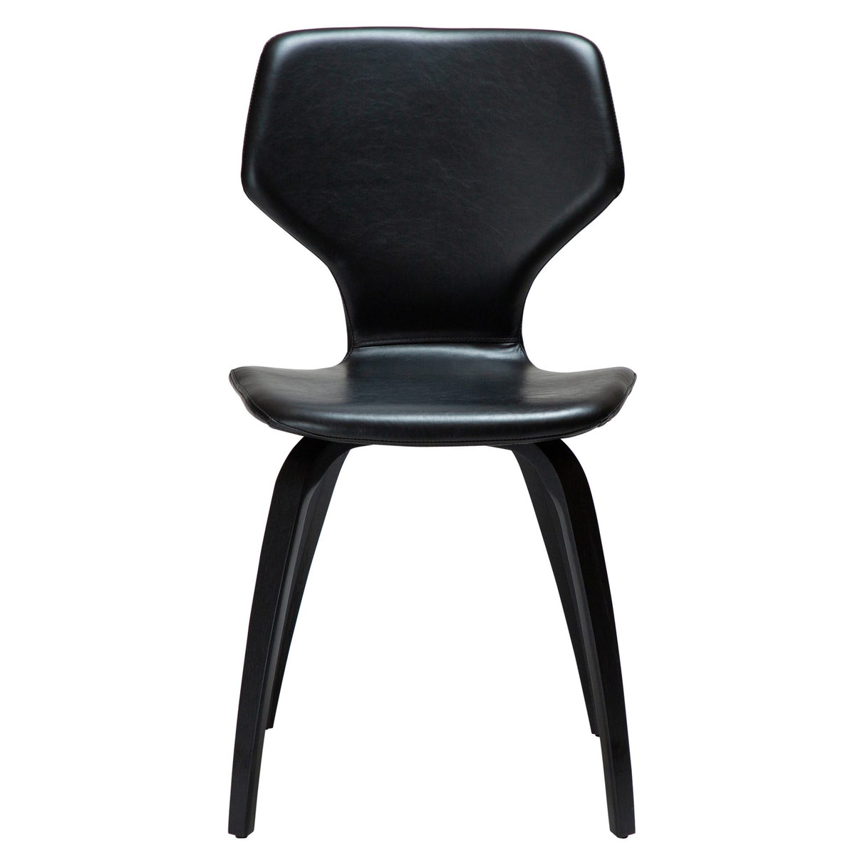 S.I.T Stol Vintage Black Art.Leather, Black Oak