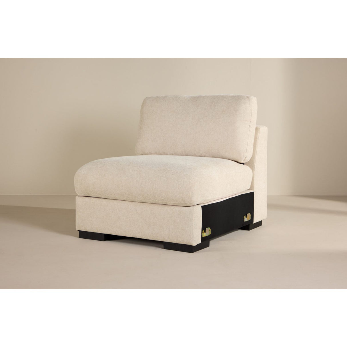 Salerno Hörnsoffa Beige, Mittdel