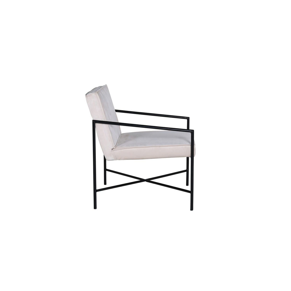 Rakel Fåtölj Beige, Polyestersammet