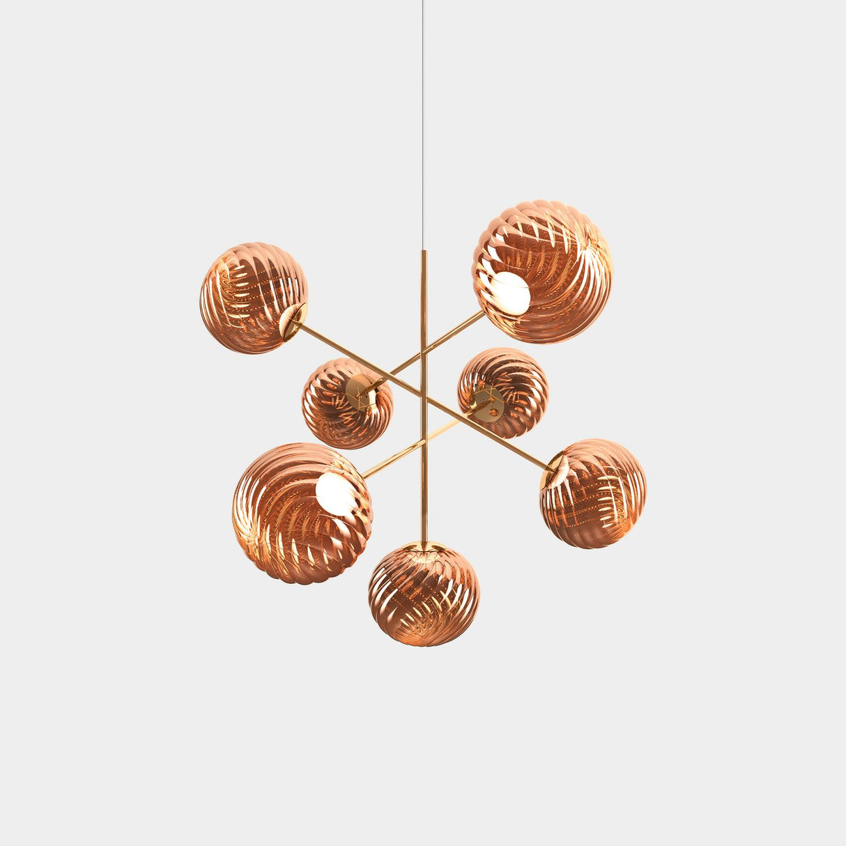 Whirl Ljuskrona Large Copper