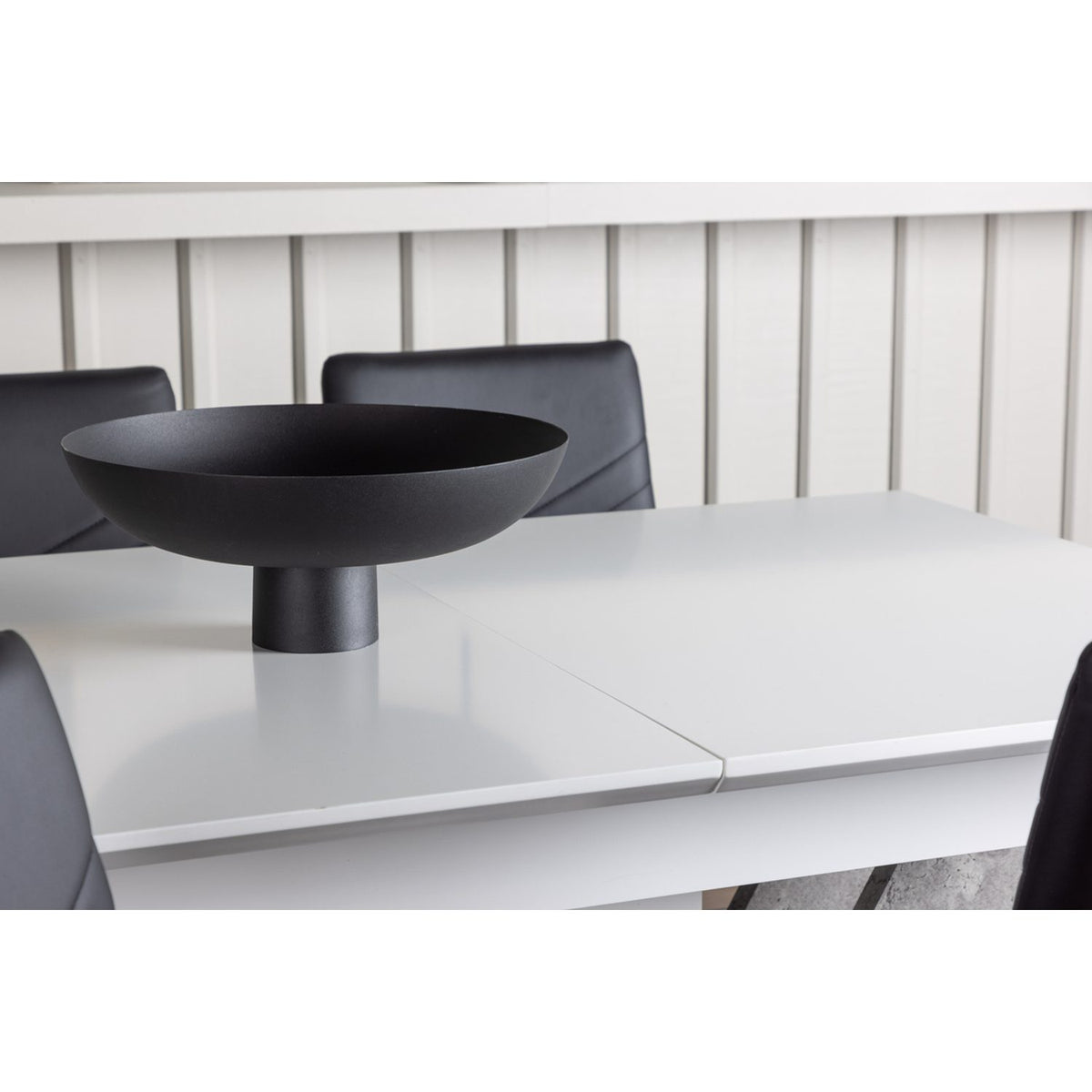 Disa, Lily Rektangulär matgrupp Svart,Silver, Grå,Vit, 120 x 80