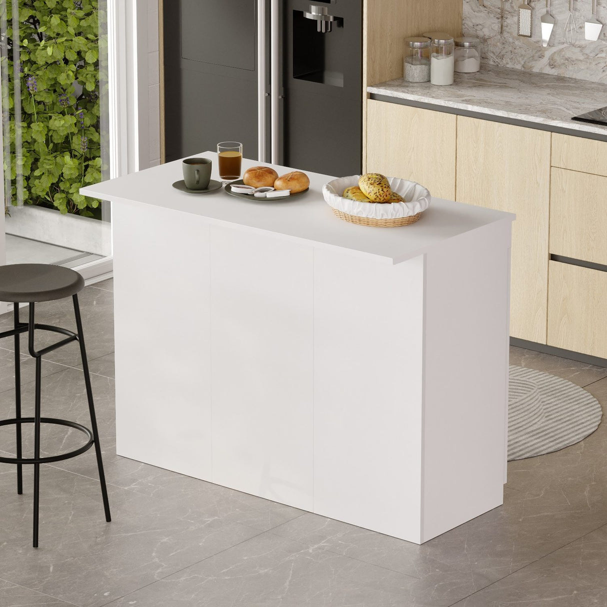 Quito rund (120 x 88,2 x 60 cm) Köksbord Vit