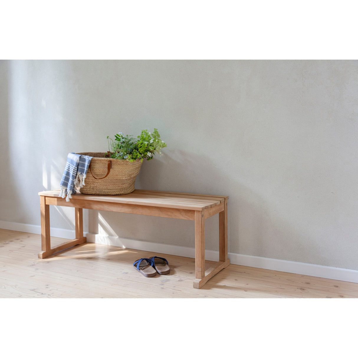 Vega Teak Trädgårdsbänk 150x40 cm - 3 personer