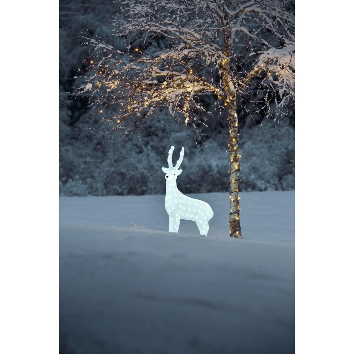 Ren akryl 160 LED 105 cm Ljusdekoration Ute