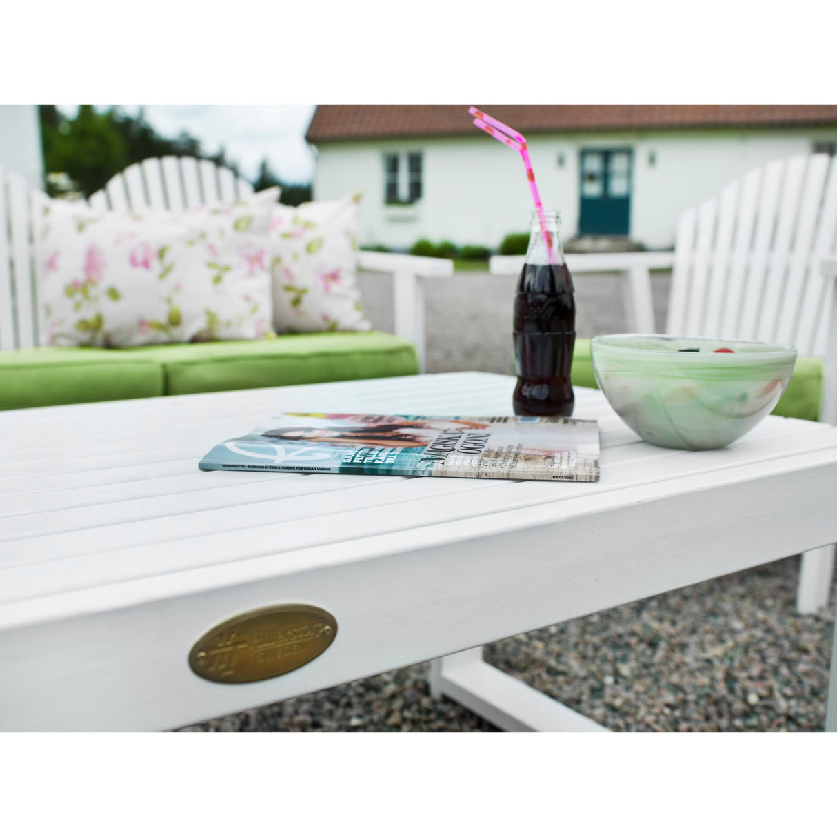 Bullerö Utefåtölj Vit