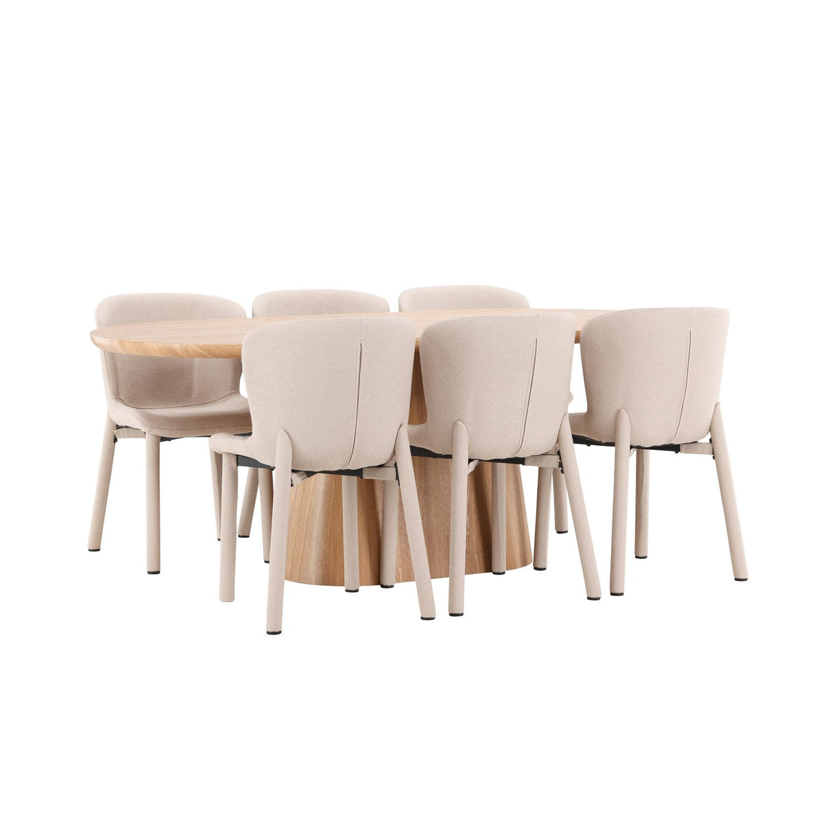 Stjärnö, Astoria Oval matgrupp Beige, Natur, 200 x 90