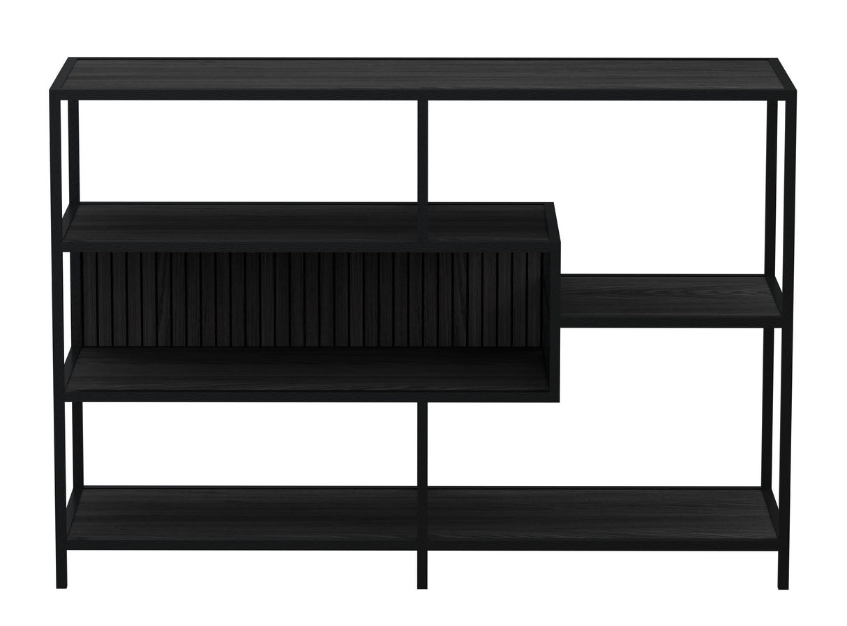 Notting Hill Bokhylla Panel 78x114x35 cm Svart