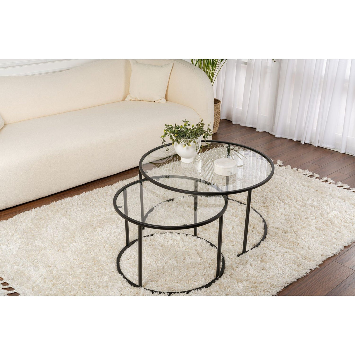 Senata Satsbord Svart transparent