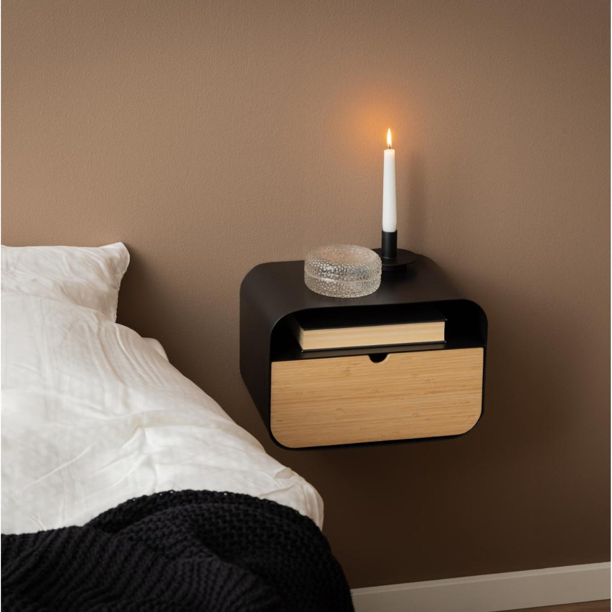 Joliet Sängbord 35x25 cm Bambu