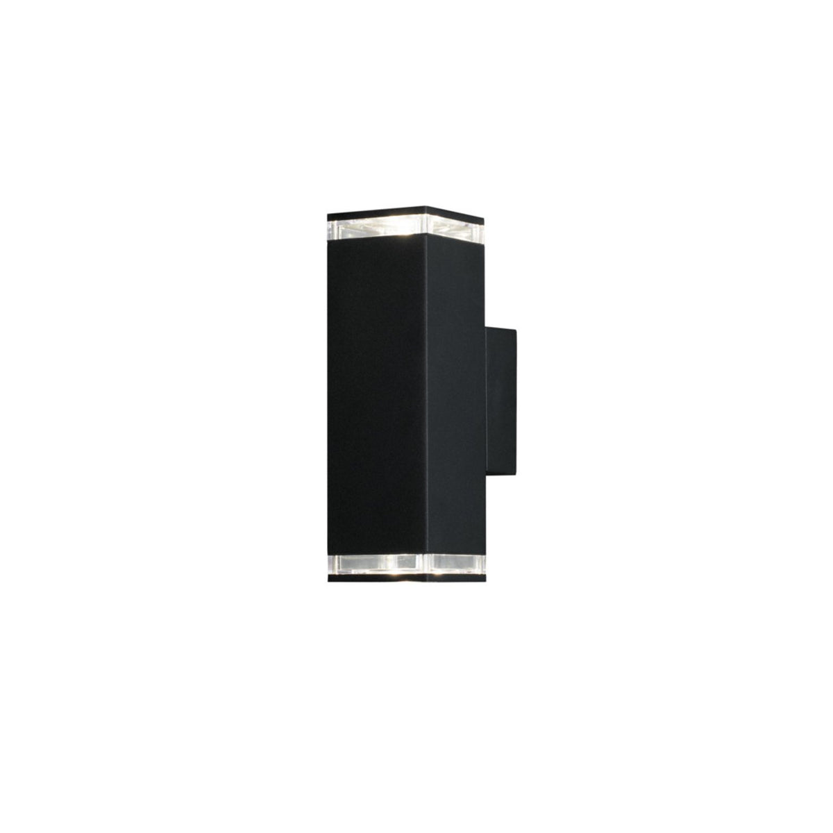 Pollux 2xGU10 Vägglampa Ute Svart, 23.5 cm