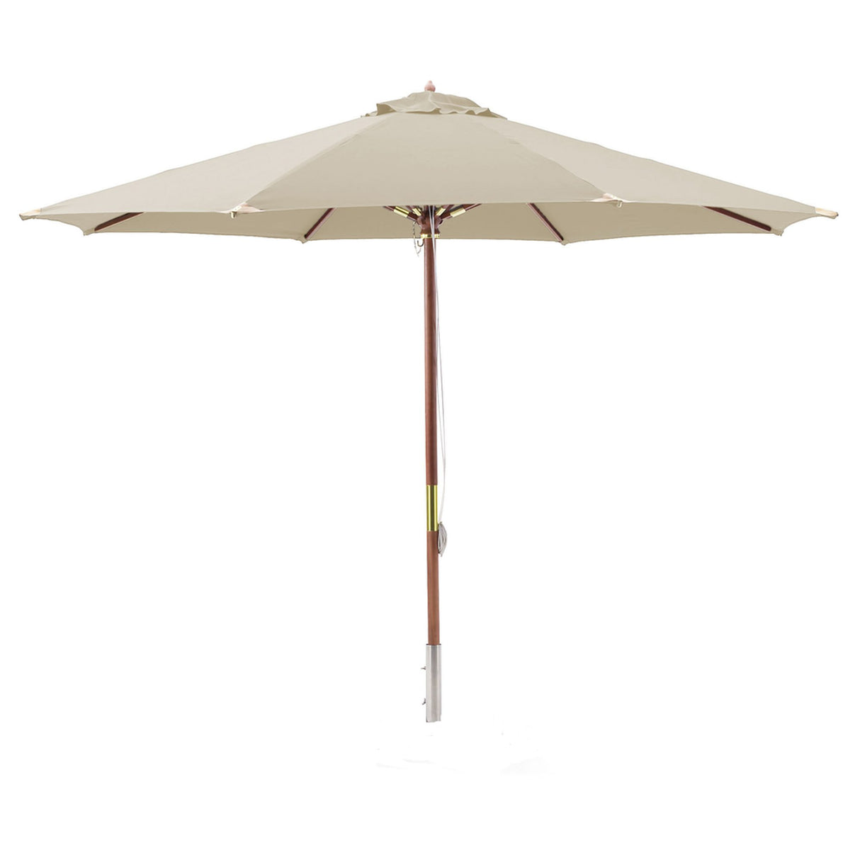 Träparasoll 330 cm Beige