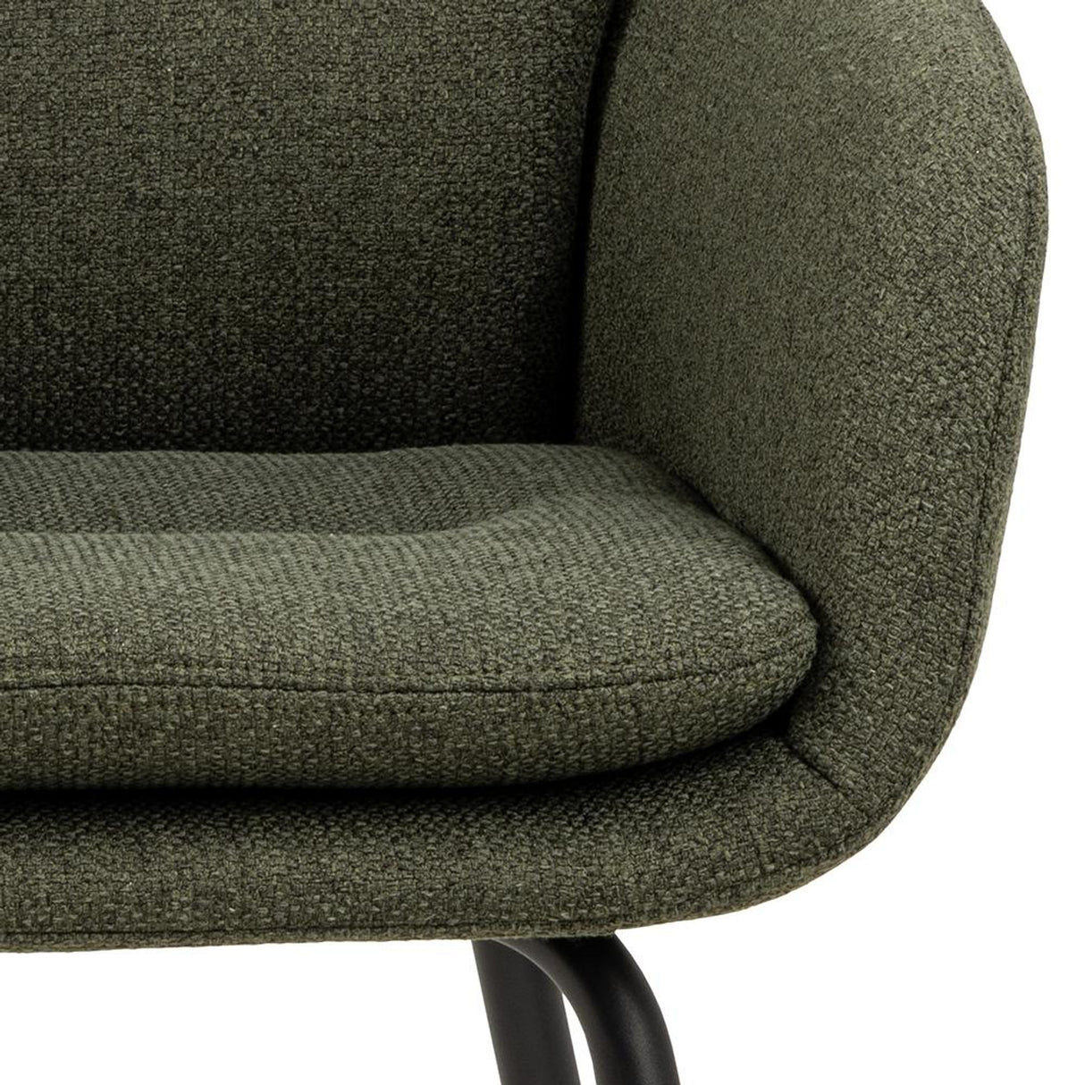 Charlize Karmstol Alea tyg Grön