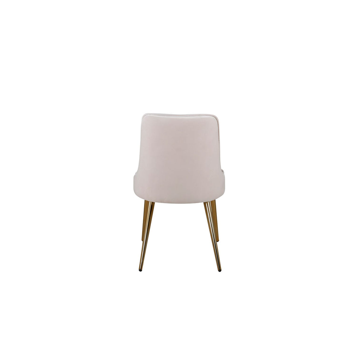 Velvet Deluxe Matstol Beige, Polyestersammet