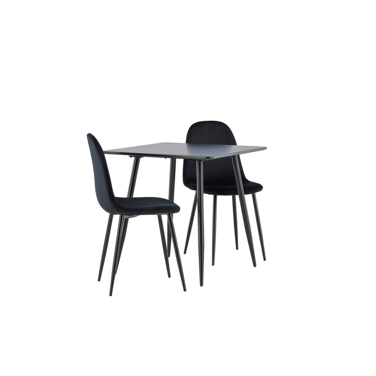 Polar, Polar Rektangulär matgrupp Svart, Svart, 75 x 75