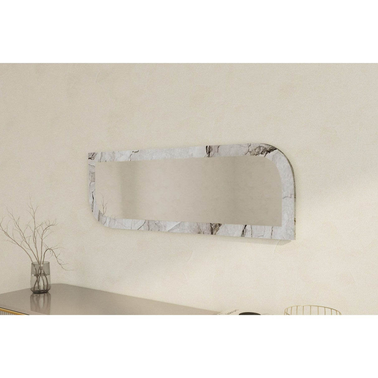 Lima (40 x 120 x 2,2 cm) Spegel Marmor