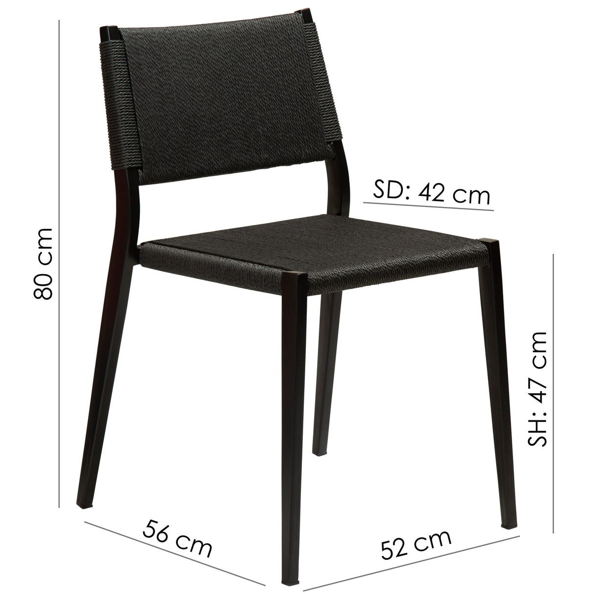 Loop Stol Black, Black