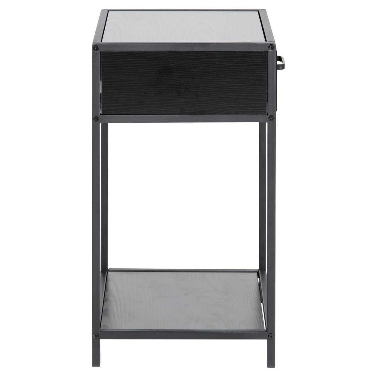 Notting Hill Sängbord 42x35 cm Svart Ask