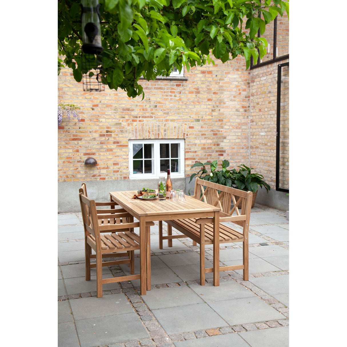 Rosenborg Trädgårdsbänk 3 personer 150x59 cm Teak