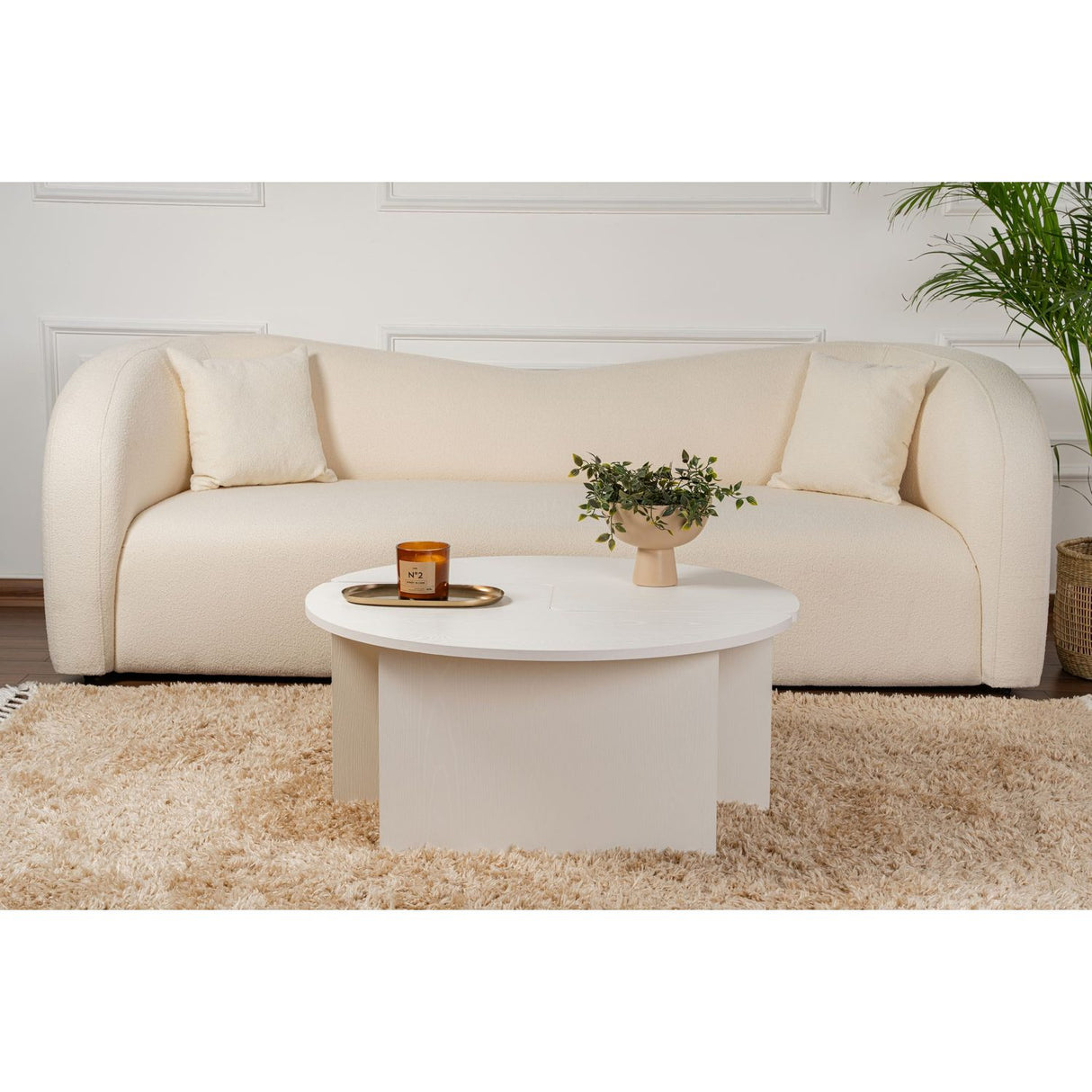 Salma Soffbord Wood White