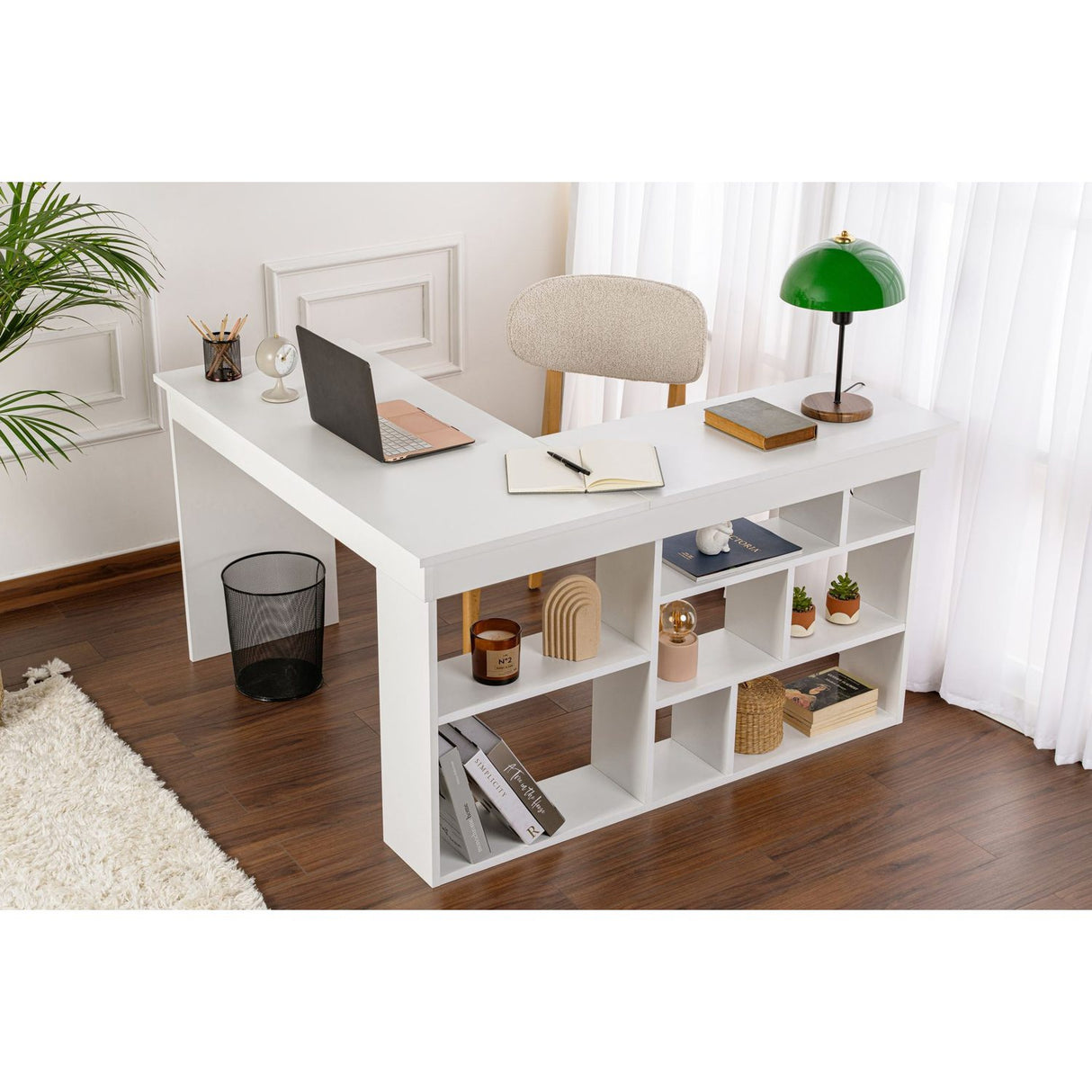 Ostia Skrivbord Naturlig vit