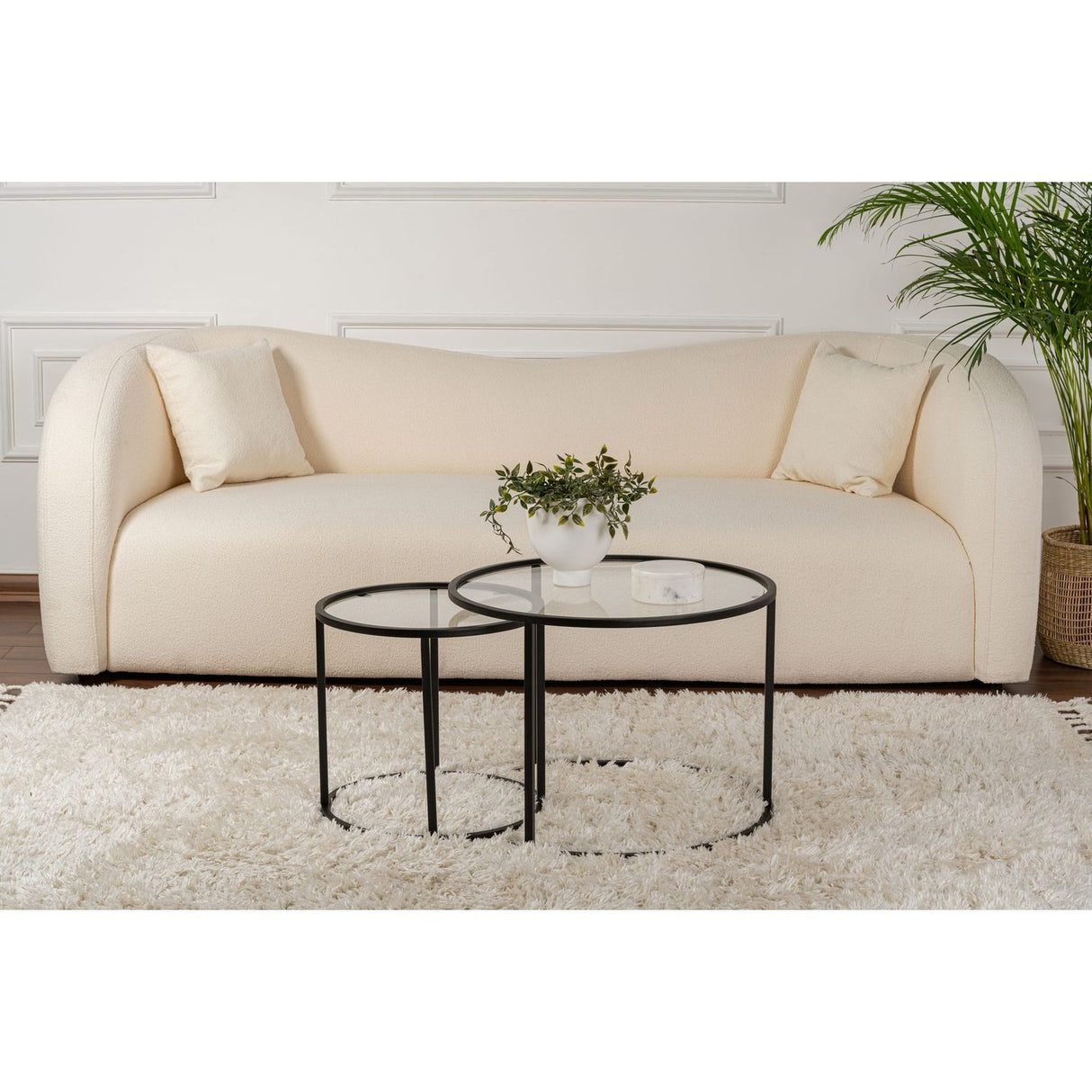 Senata Satsbord Svart transparent