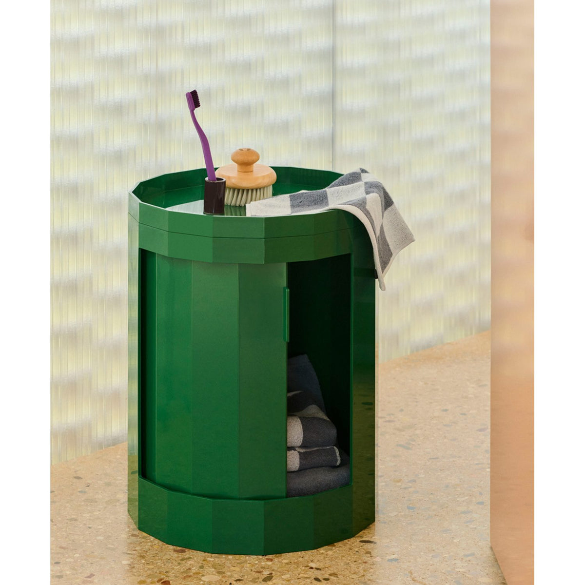 Facet Cabinet 100 38 × 38 × 49 cm Skåp Eggshell
