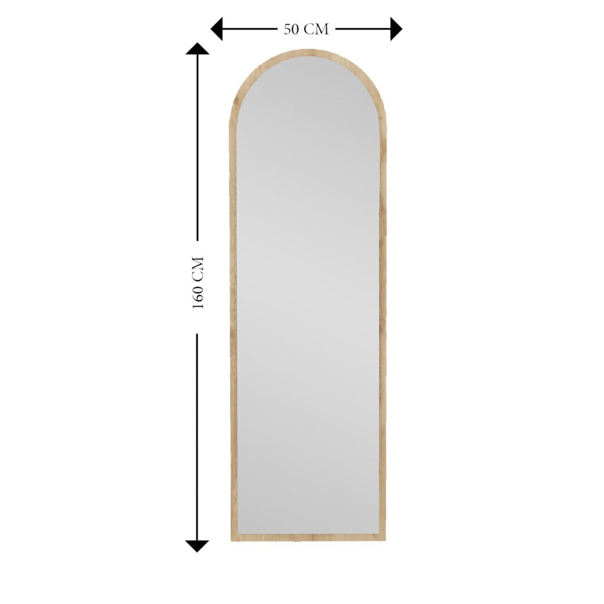 Bern (50 x 160 x 2,2 cm) Spegel Natur