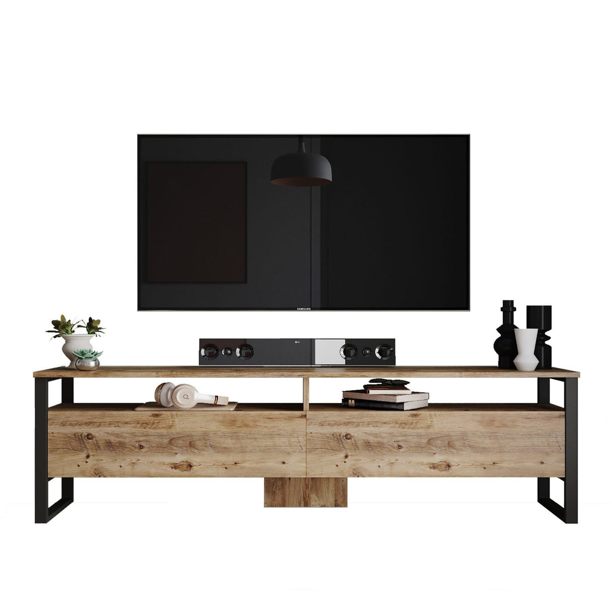 Uppsala TV (180 x 56 x 35,5 cm) Atlantisk furu TV-enhet