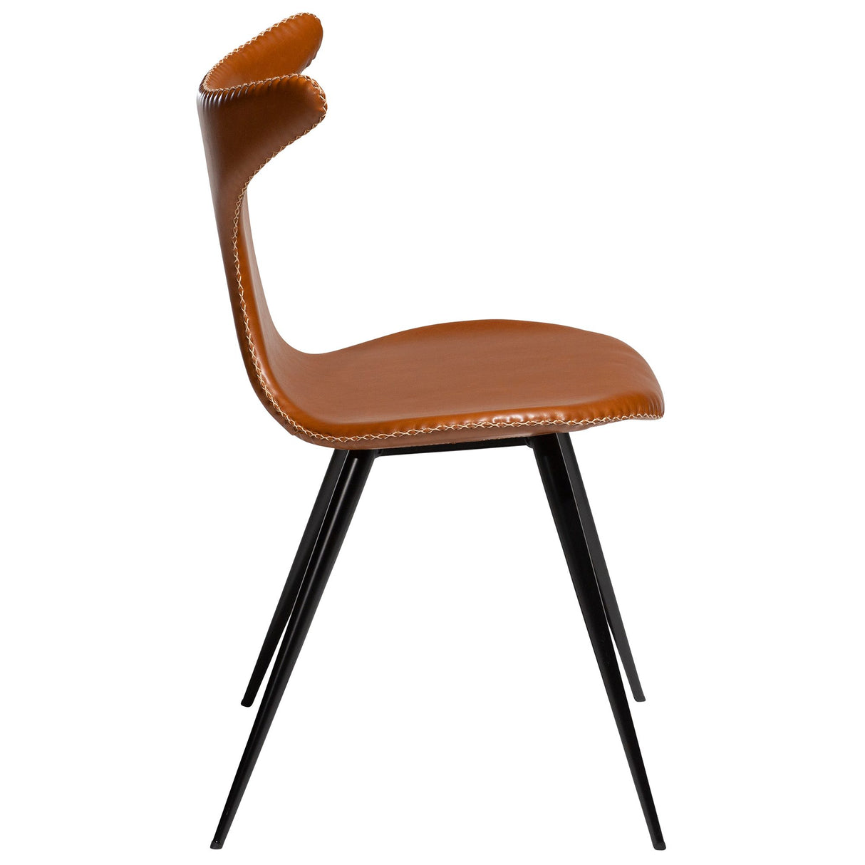 Dolphin Stol Vintage Light Brown Art.Leather, Black