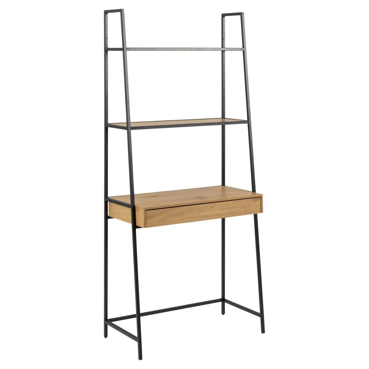 Notting Hill Bokhylla med Låda 174x77x36 cm Ek