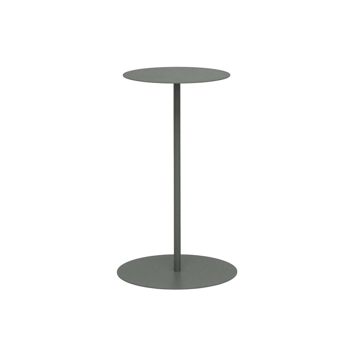 Jet Set Utesidobord Ø35x67 cm Grågrön