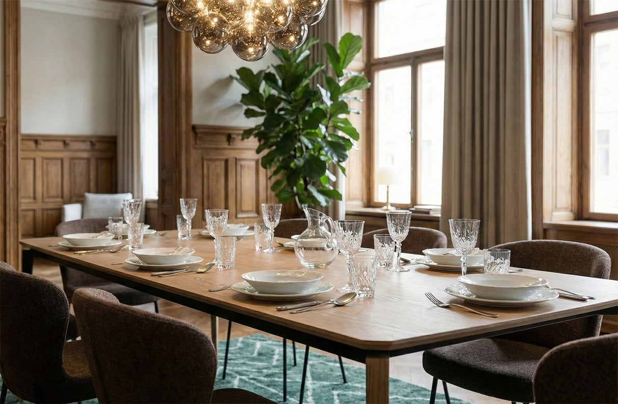 Edge Matbord 100x200-300 cm Light Oak