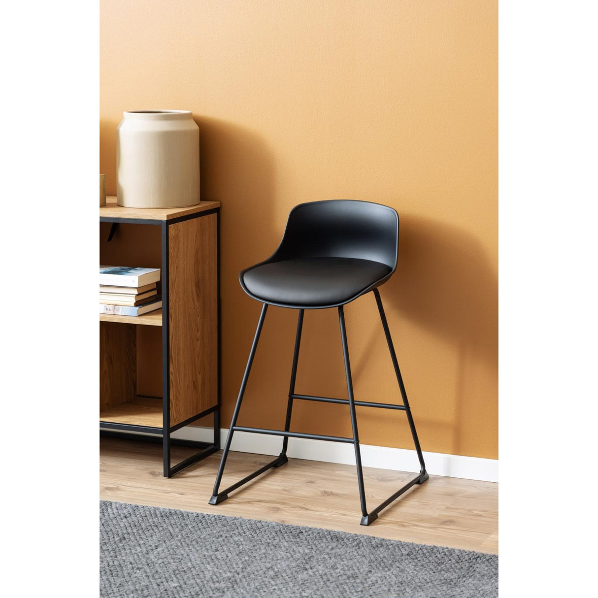 Maurice Barstol Låg Svart