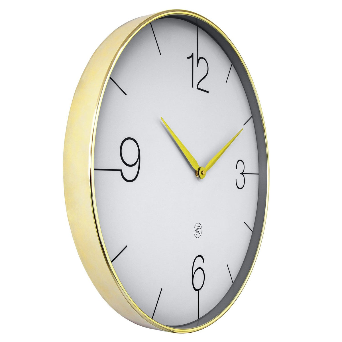 Finesse large nxt 51 cm /grå Väggklocka Guld